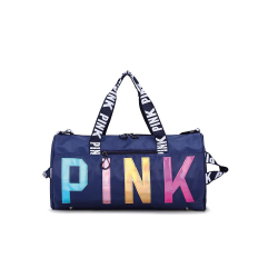Victoria Secret - Pink Bag - Blue Bag with Multi color word- Perfect for the Gym