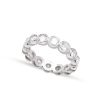 Ring - Emmerson Ring Sterling Silver - Eternity Band Ring with Cubic Zirconia Stone.